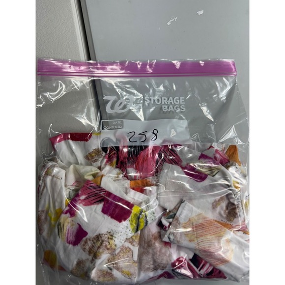 Fairhope Floral Ruffle Sleeve Top Pintuck Detail White Pink Yellow M - Picture 9 of 11